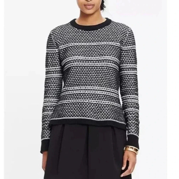 Madewell Fineprint Crewneck Pullover Sweater Size XS - Picture 1 of 8